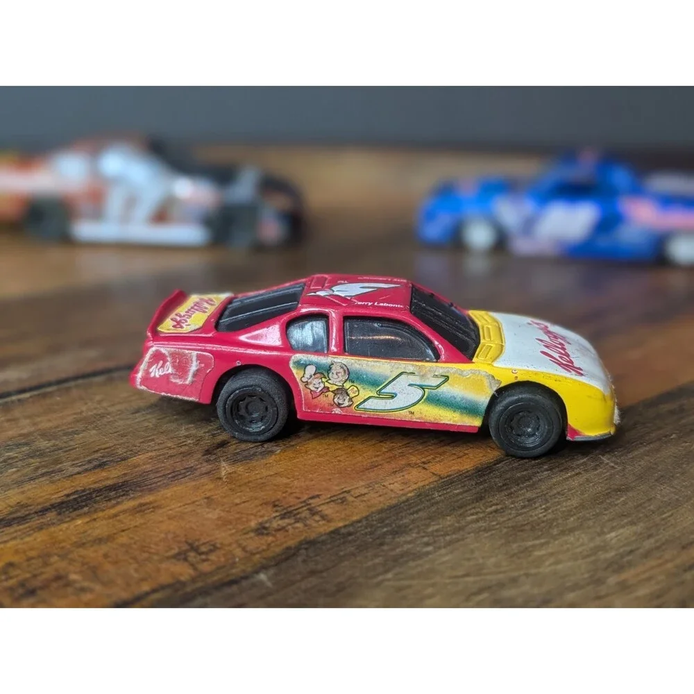 Vintage Diecast Toy Car Lot of 12 Mixed Loose Cars NASCAR Style Hot Wheels Match